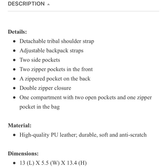 Lavawa backpack crossbody shoulder bag-gray - Picture 5 of 6